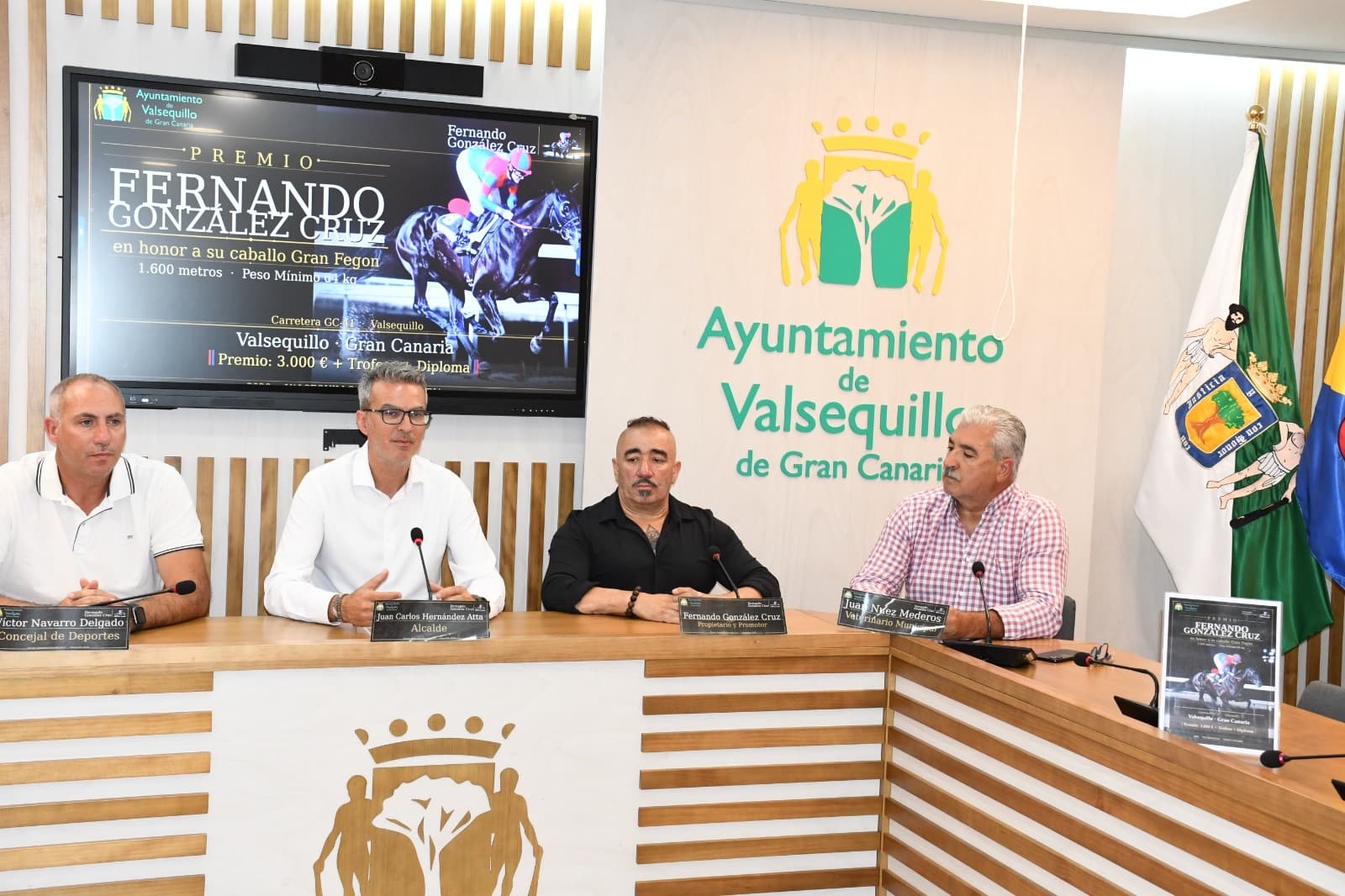 Acto de presentación del Premio Fernando González Cruz en Valsequillo